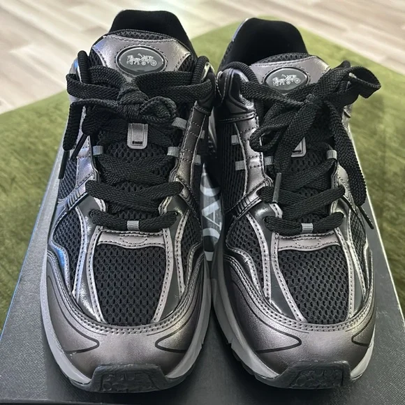 Coach C301 Ancient Zinc/Black and Gray‎ Athletic Unisex Sneakers Size 7.5